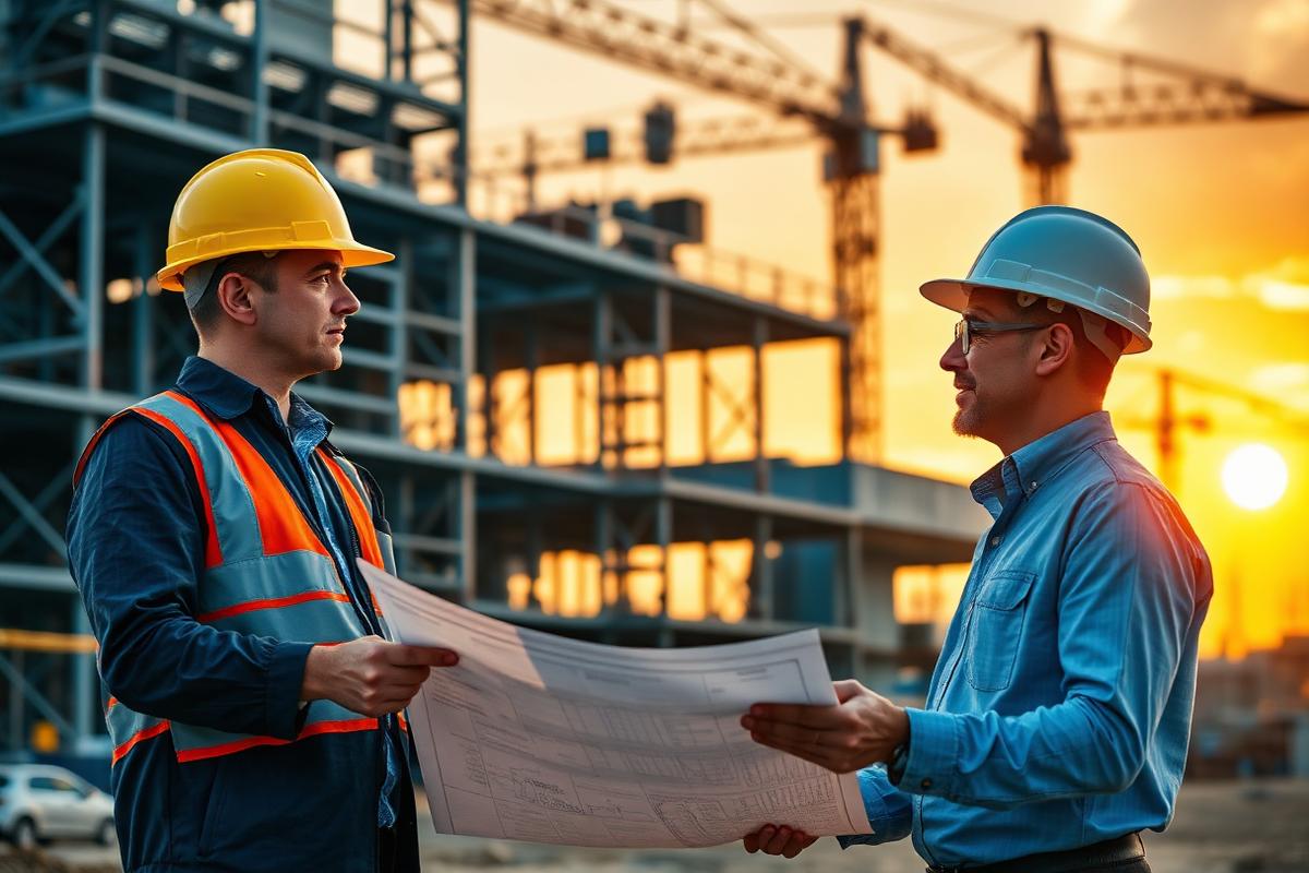 Builder and architect on-site coordination